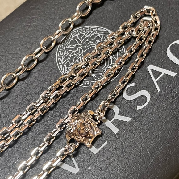 Versace Silver Ford Necklace - Picture 6 of 11